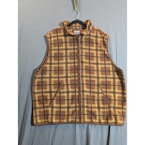 Shaver Lake outwear size‎ XL Full zipper brown Vest jacket